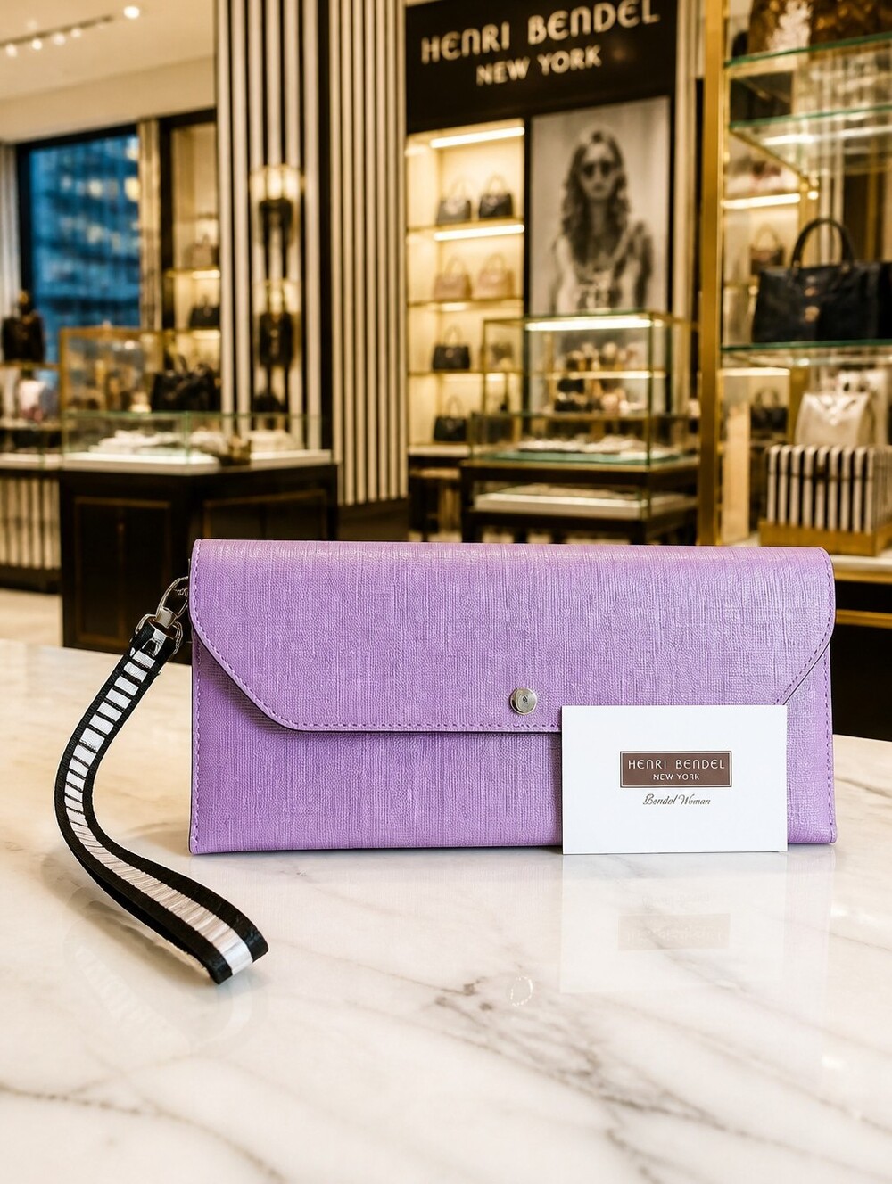 Henri Bendel West 57th Travel Organizer Wristlet Clutch NWT
